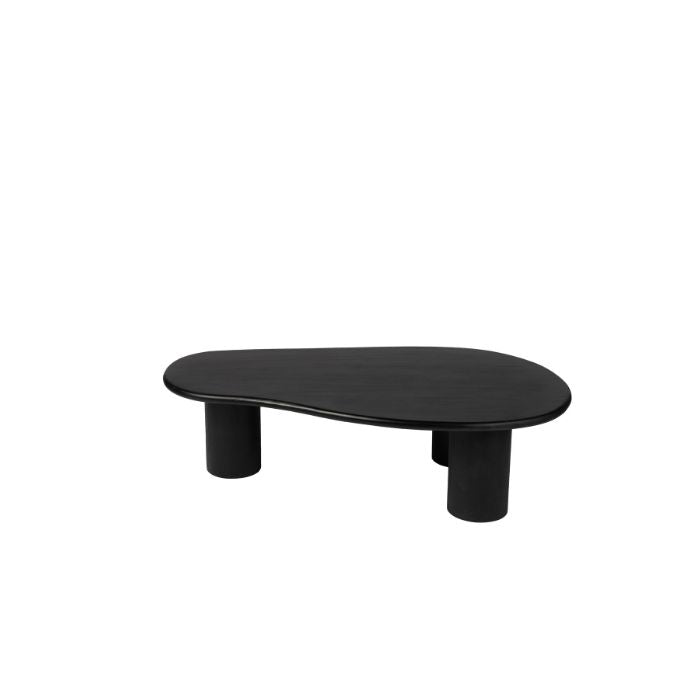 Organische Salontafel - 120 cm - Zwart - Mangohout