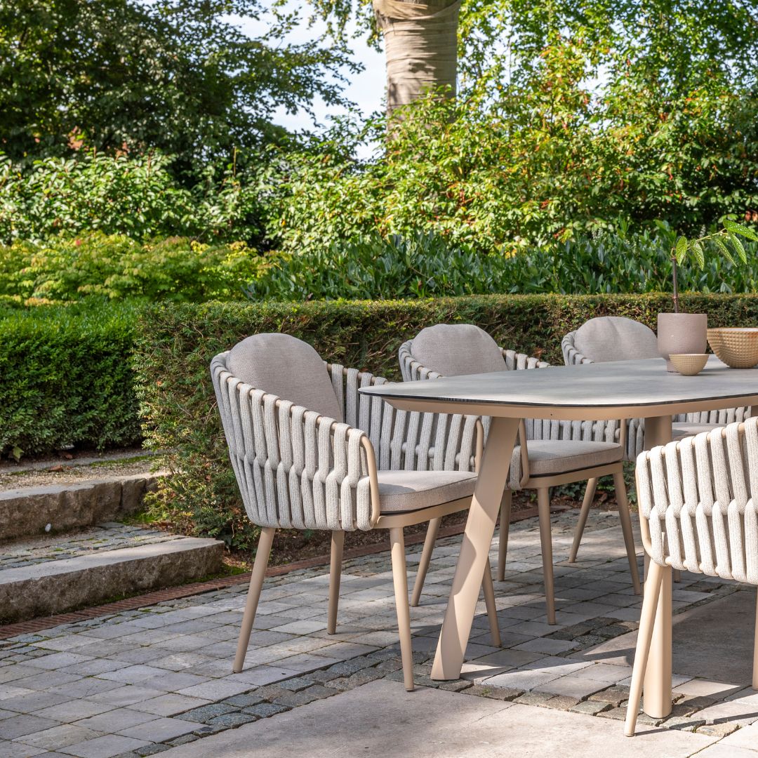 4 Seasons Outdoor Eva Tuinstoel Latte 2 stuks