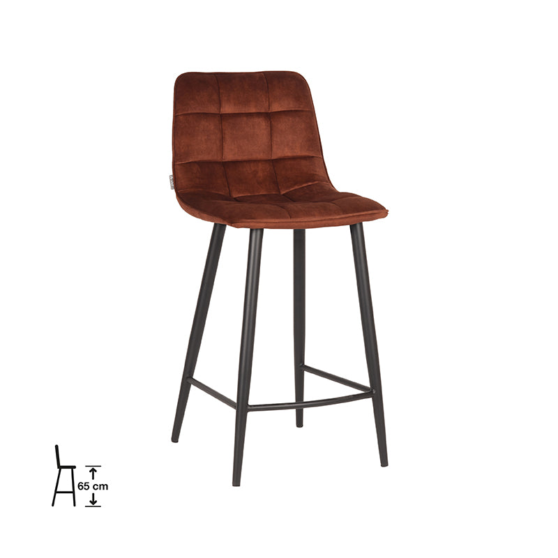 Barkruk Jelt - Rust - Velours