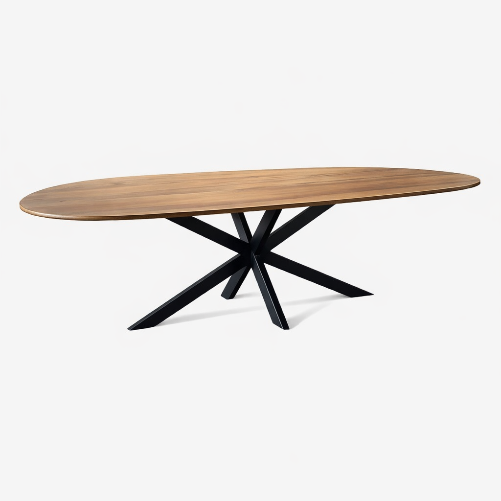 Eettafel Organisch – 260 cm – Naturel – Mangohout