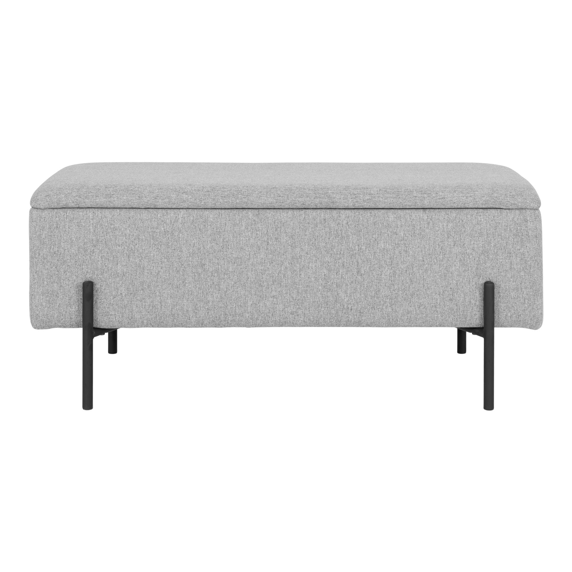 Watford Bench - Bench in light grey with storage