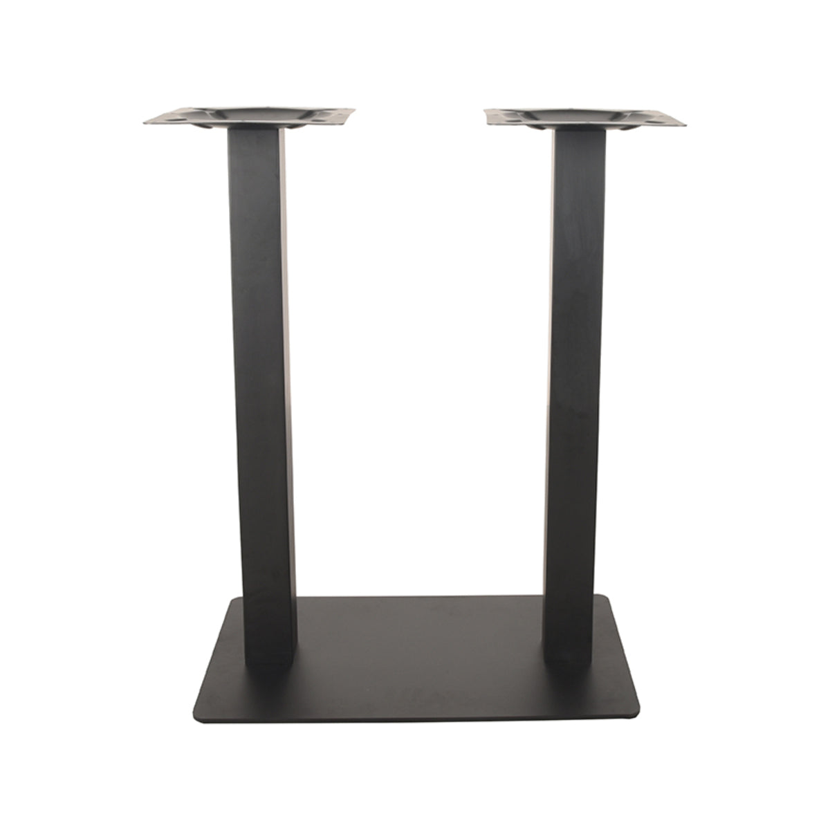 Bartafel Tafelpoot Dubbel - Zwart - Metaal 92 cm