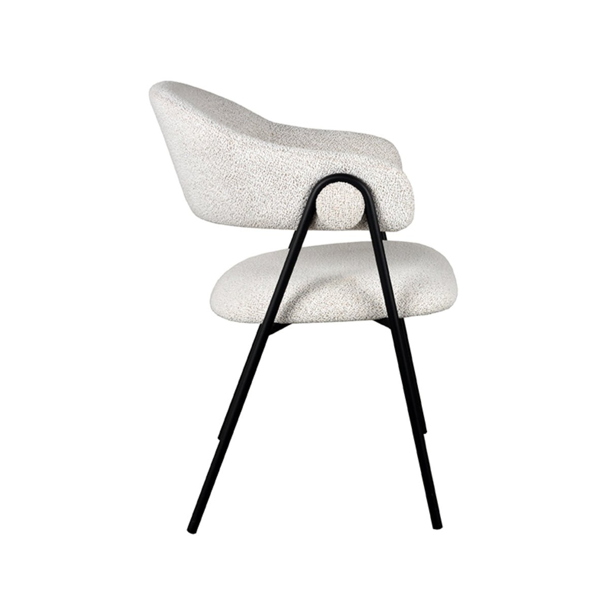 Eetkamerstoel Lowen - Ecru - Boucle