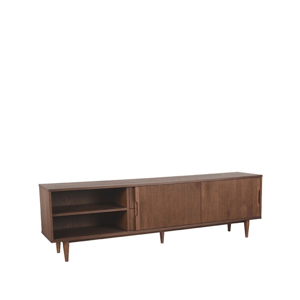 Tv-Meubel Jule - Walnoot - Eikenfineer - 200 cm