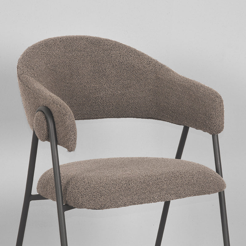 Eetkamerstoel Lowen - Bruin - Boucle