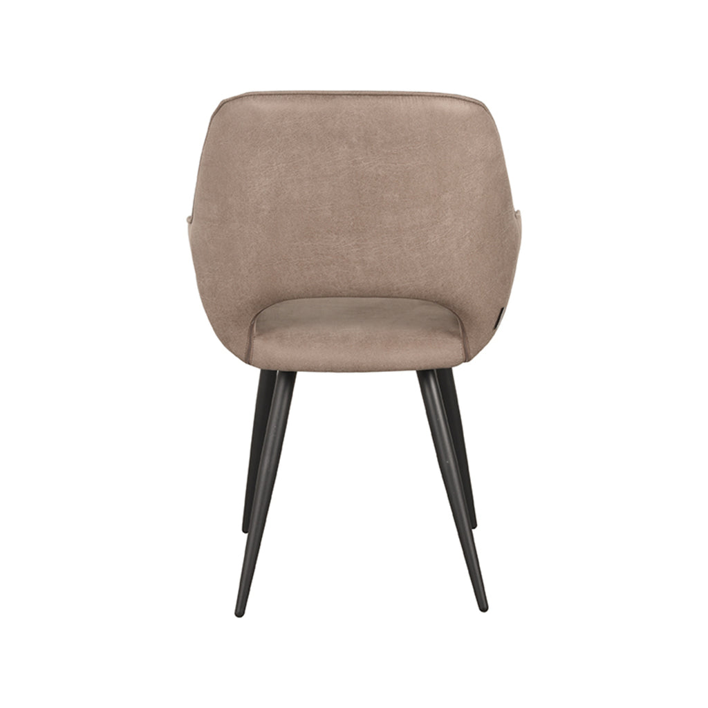 Eetkamerstoel Fer - Taupe - Micro Suede