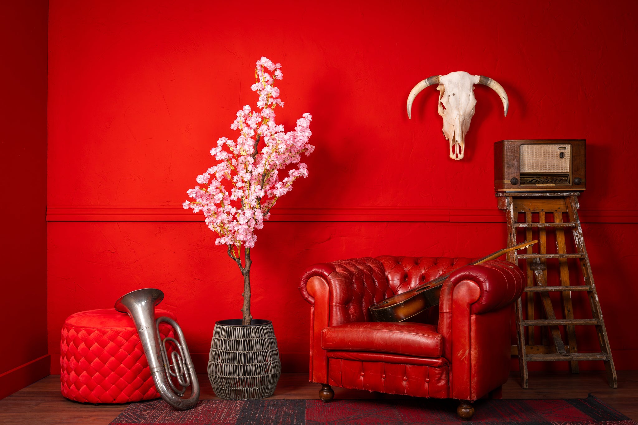 150cm kunst Bloesem Roze Deluxe