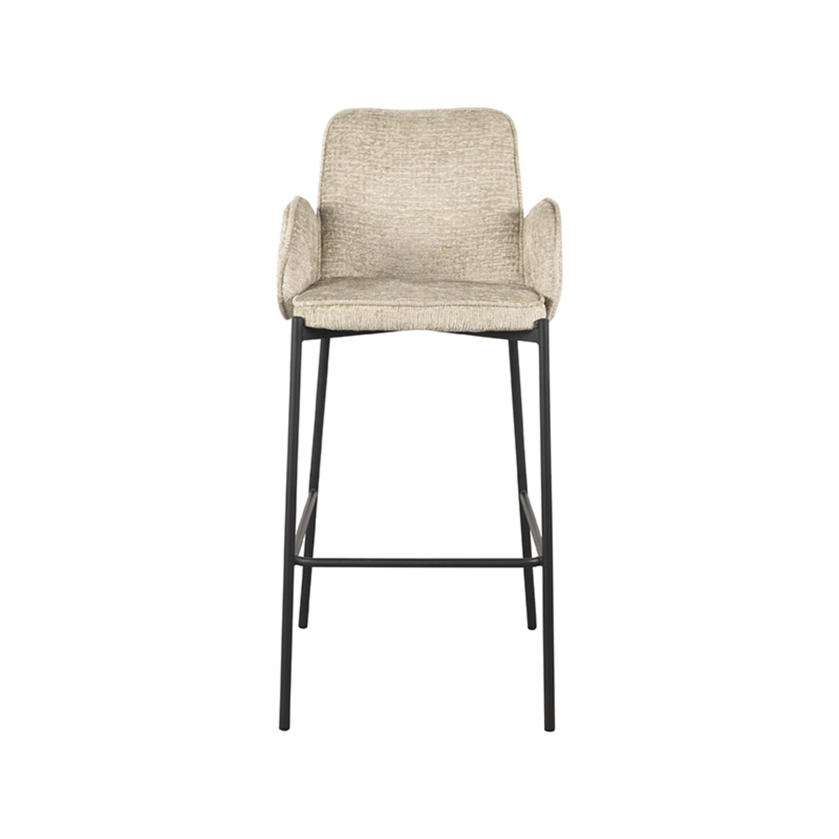 Barkruk Joni - Beige - Fluweel