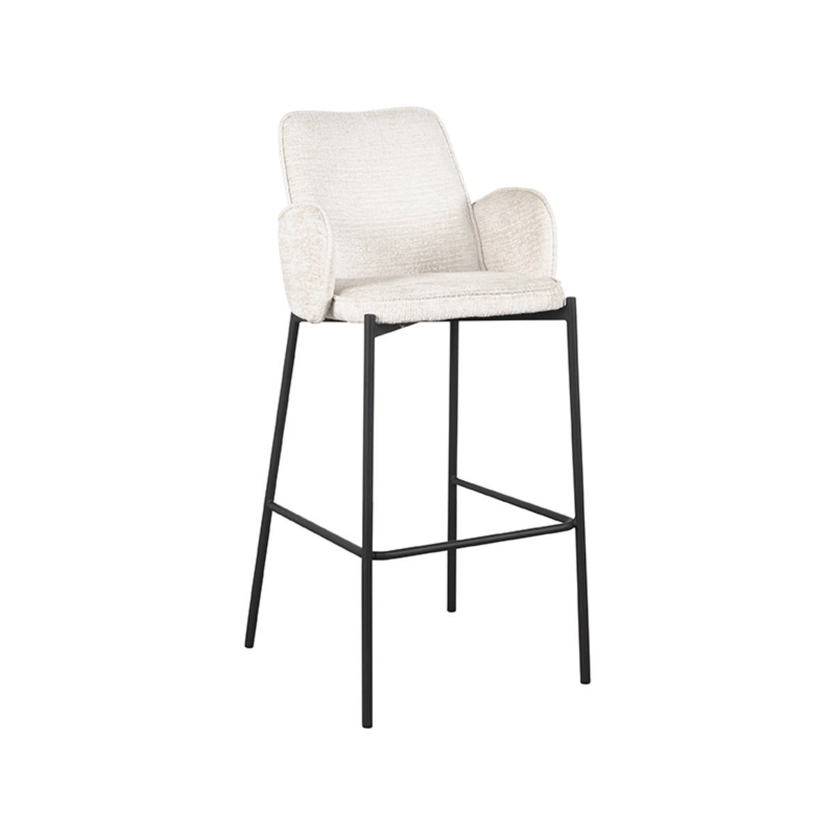 Barkruk Joni - Beige - Fluweel