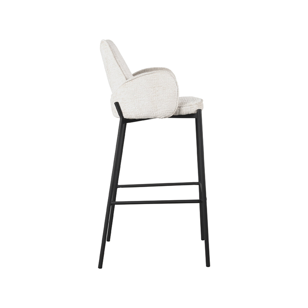Barkruk Joni - Beige - Fluweel
