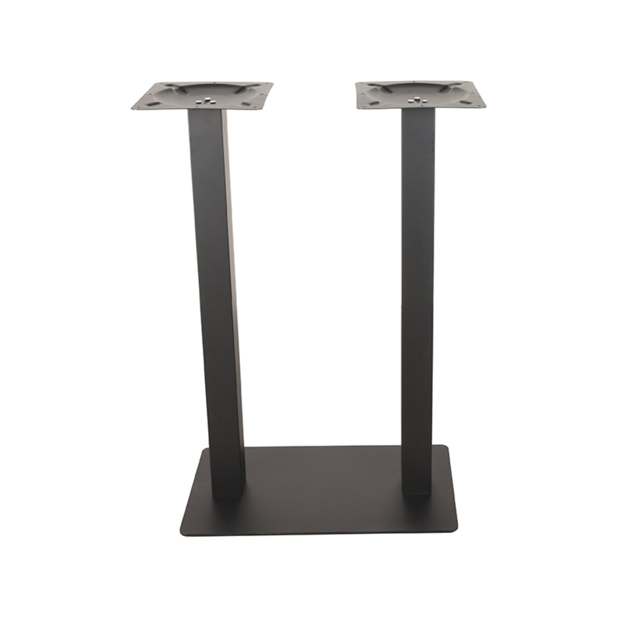 Bartafel Tafelpoot Dubbel - Zwart - Metaal - 108 cm