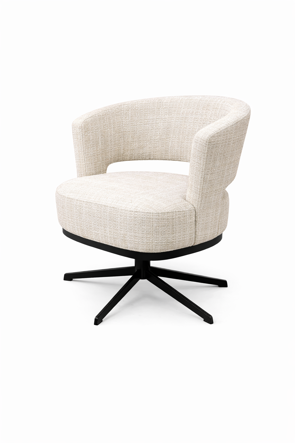 Stoel brace Créme – Draaibare Eetkamerstoel