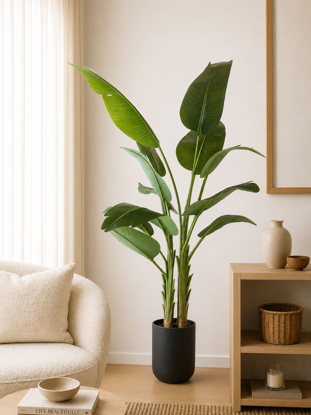 Kunstplant Strelitzia 180 cm real touch