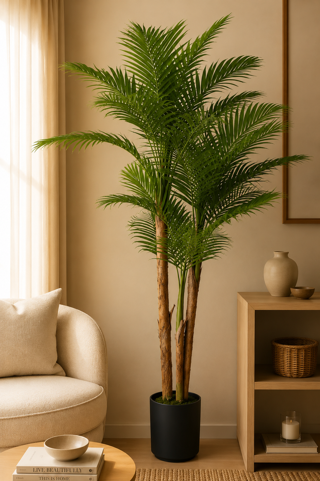 Kentia palm kunstplant 190 cm - Tropisch design voor binnen