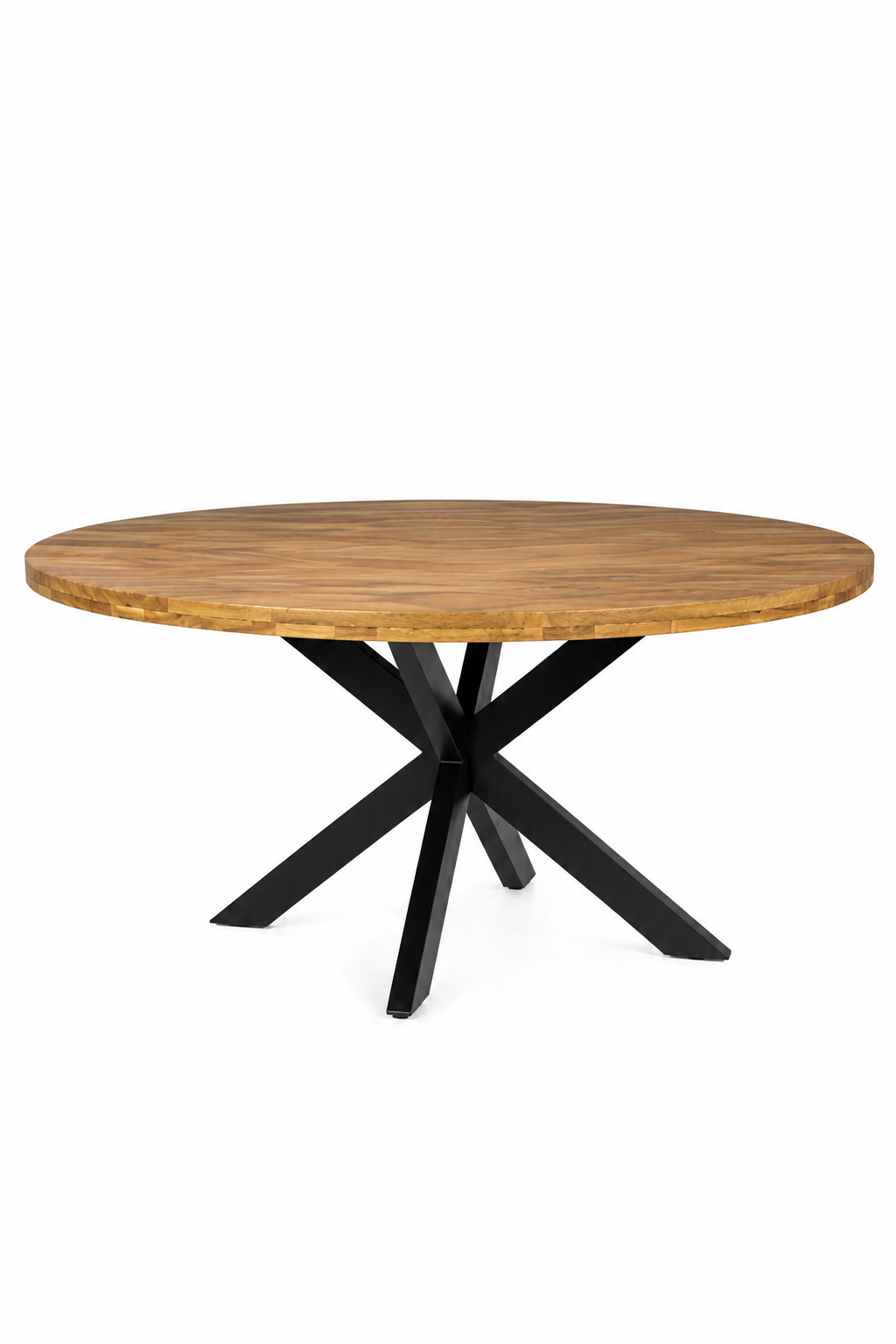 Ronde eettafel - 150 cm - Naturel - Mangohout