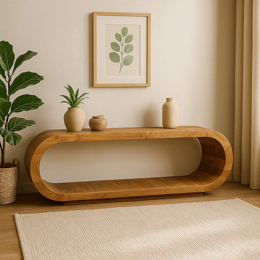 Tv-meubel Elegance – 120 cm – Naturel – Mangohout