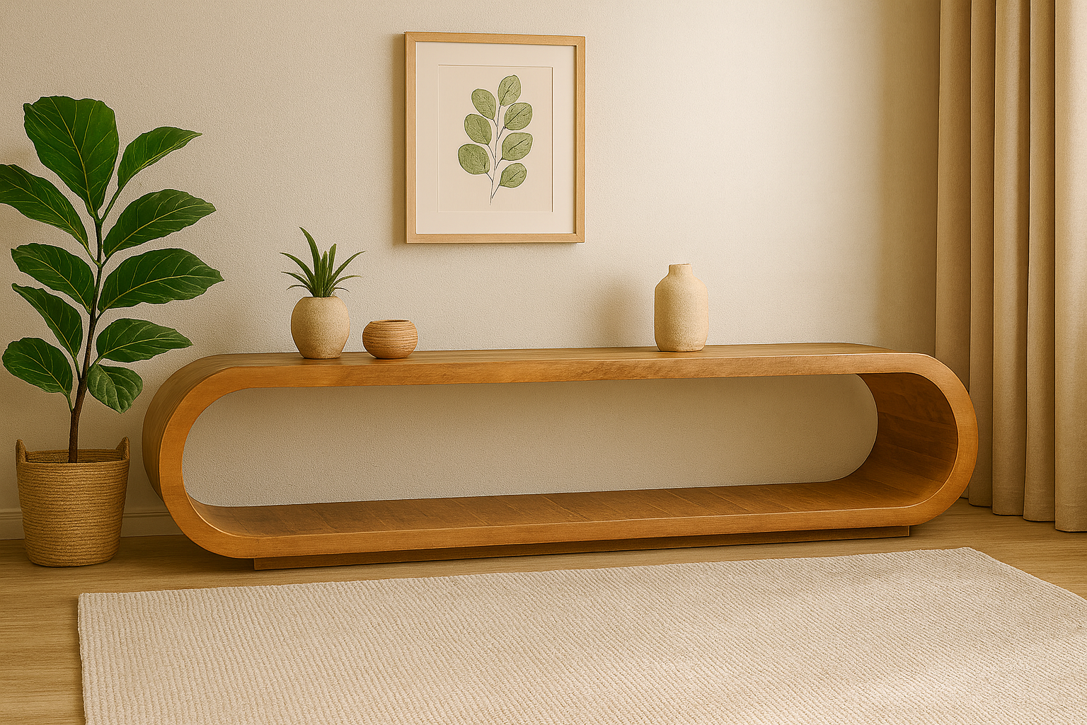 Tv-meubel Elegance – 170 cm – Naturel – Mangohout