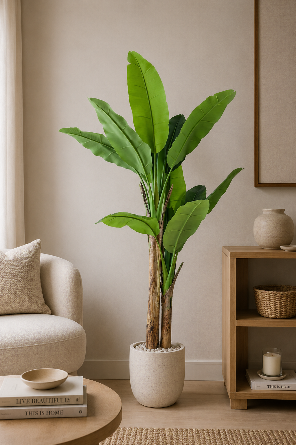 Bananenplant kunstplant 160 cm