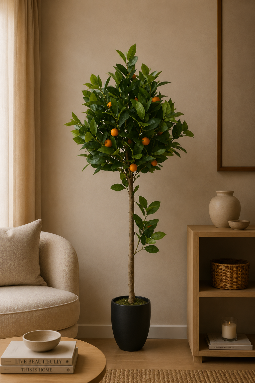 Sinaasappel kunstboom 170 cm - Mediterrane uitstraling