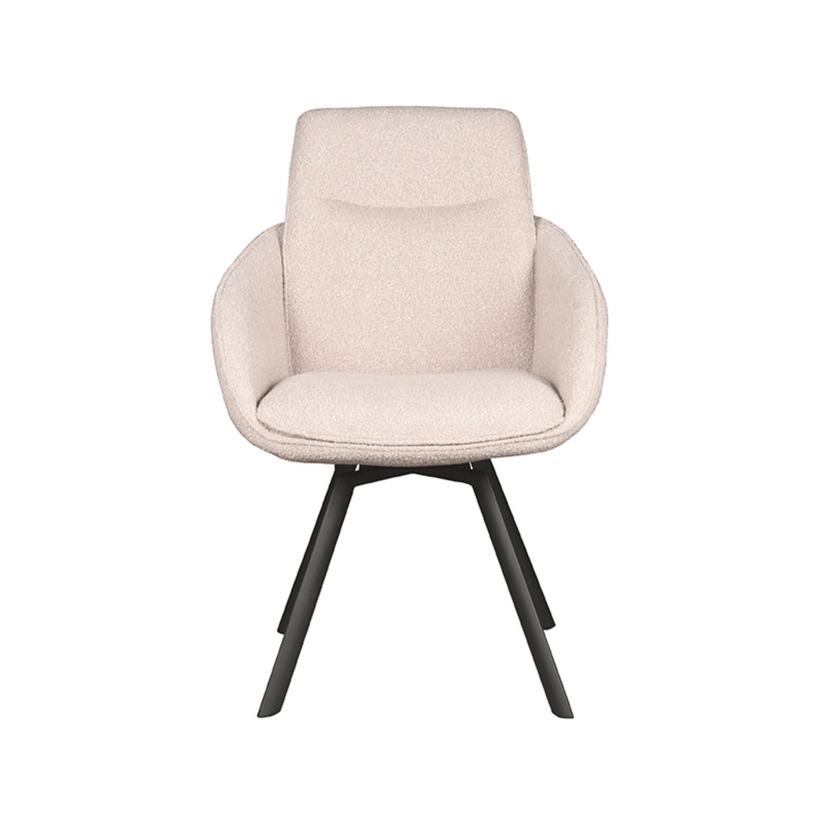 Eetkamerstoel Beauty - Naturel - Boucle
