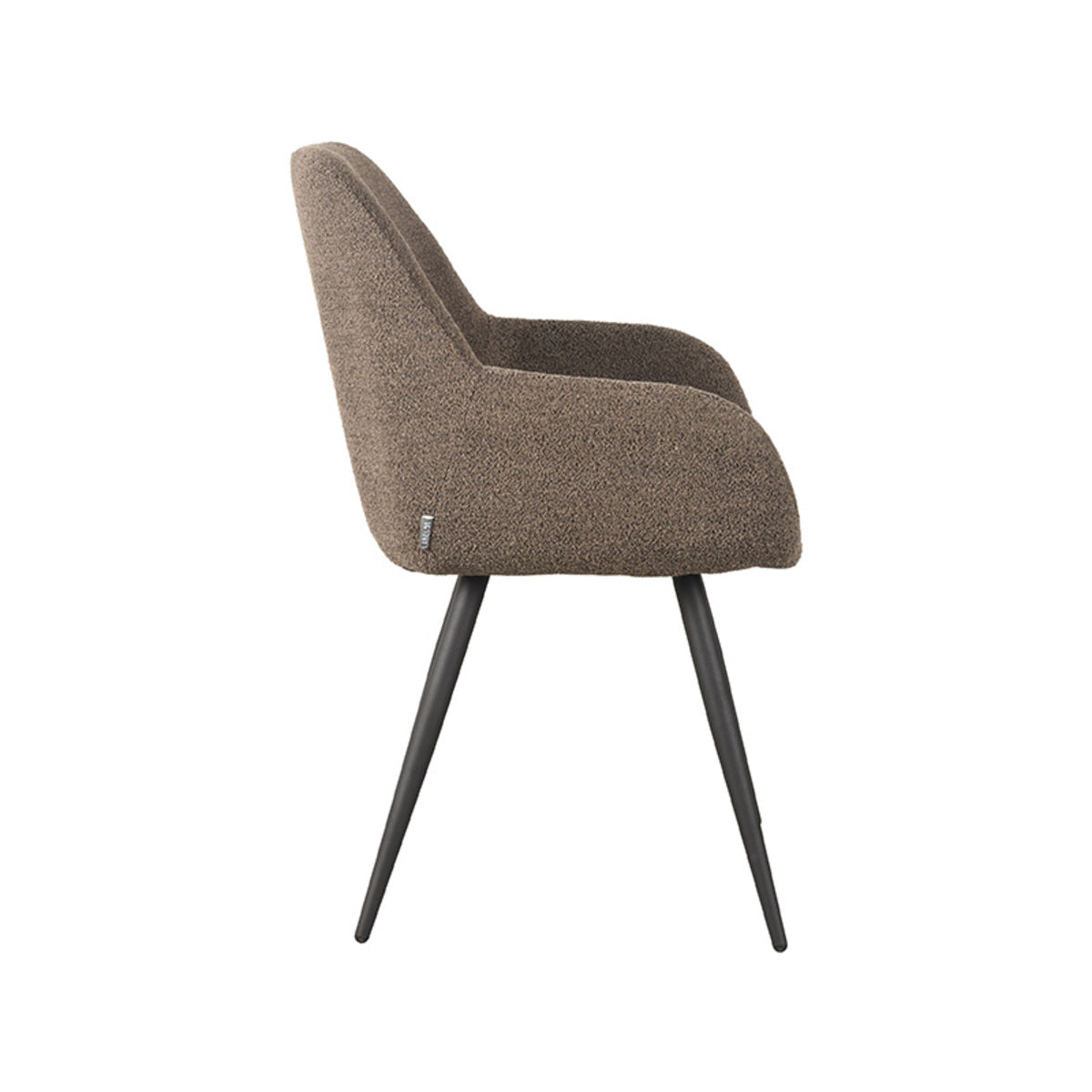 LABEL51 Eetkamerstoel Fender - Bruin - Boucle