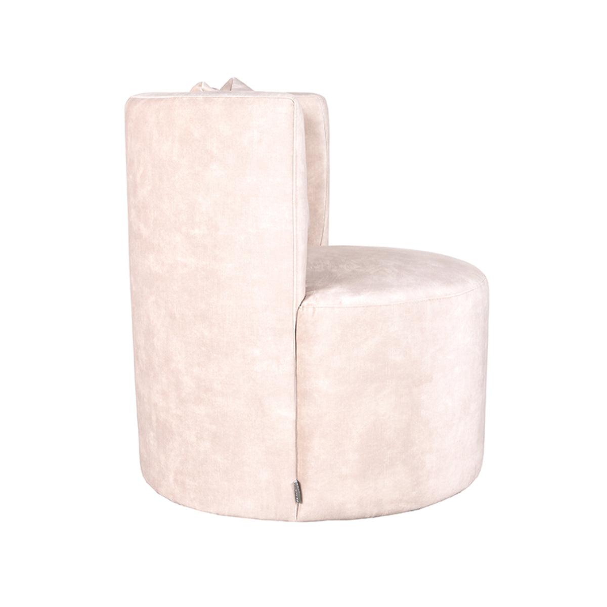 Fauteuil Evy - Naturel - Velours