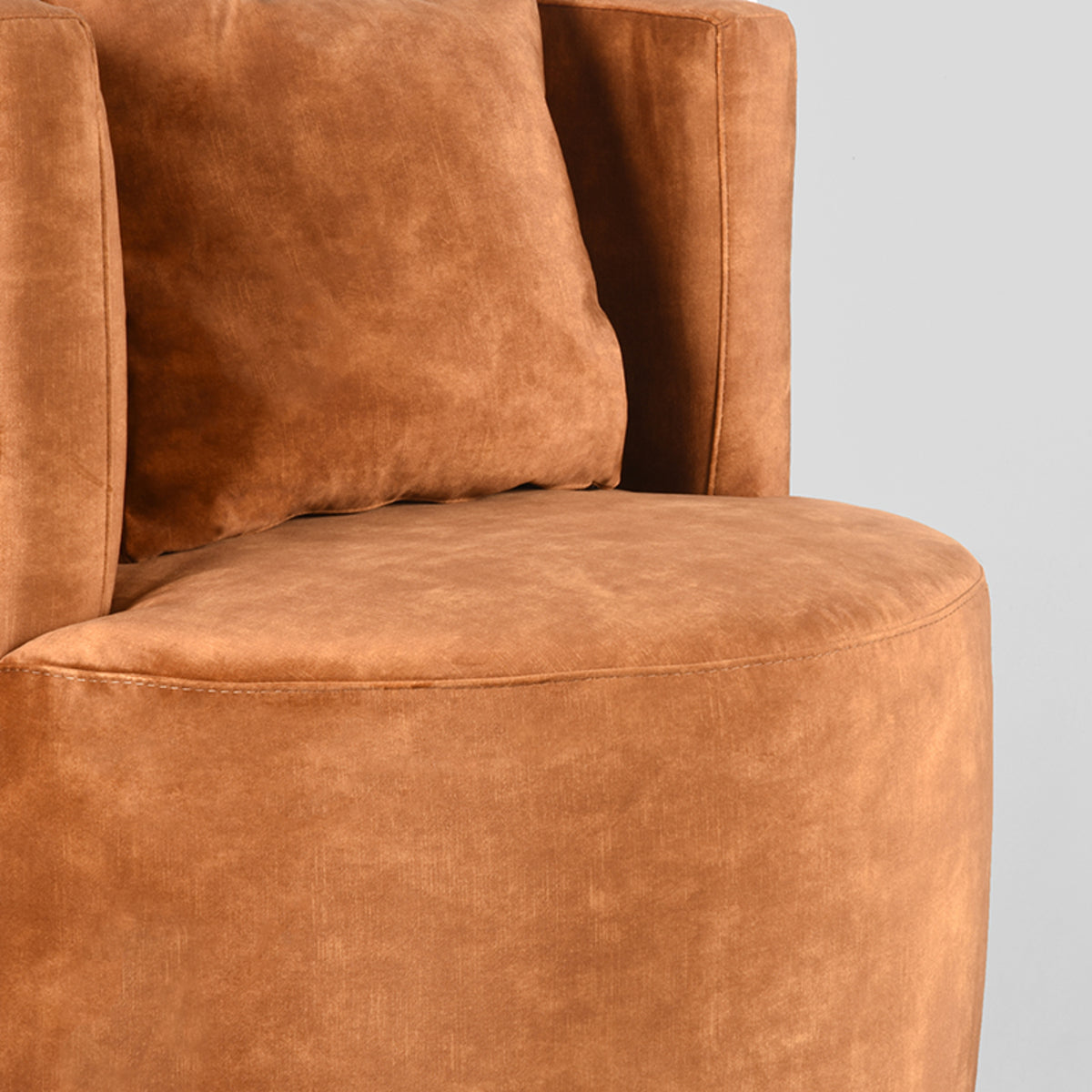 Fauteuil Evy - Oker - Velours