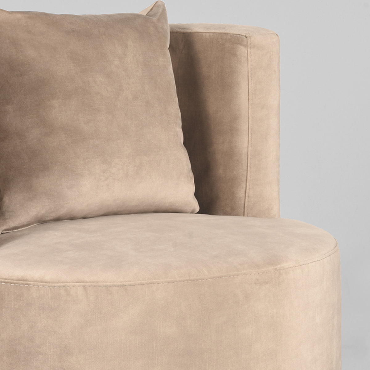 Fauteuil Evy - Zand - Velours