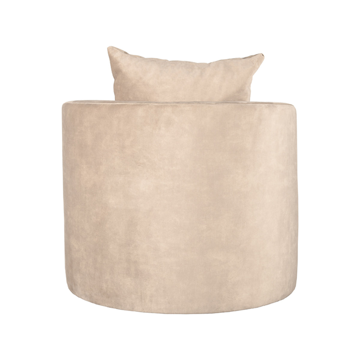 Fauteuil Evy - Naturel - Velours