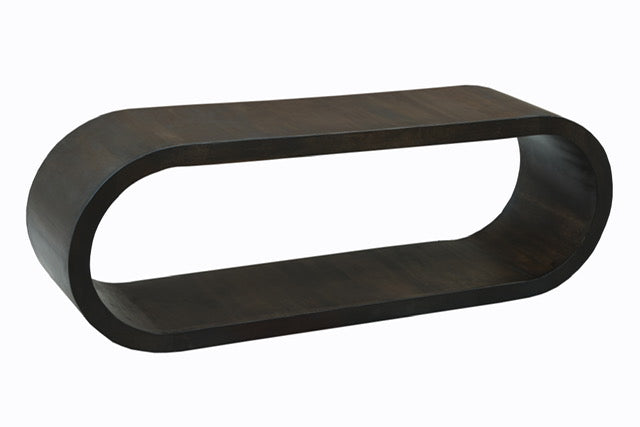 Tv-meubel Elegance – 145 cm – Zwart – Mangohout