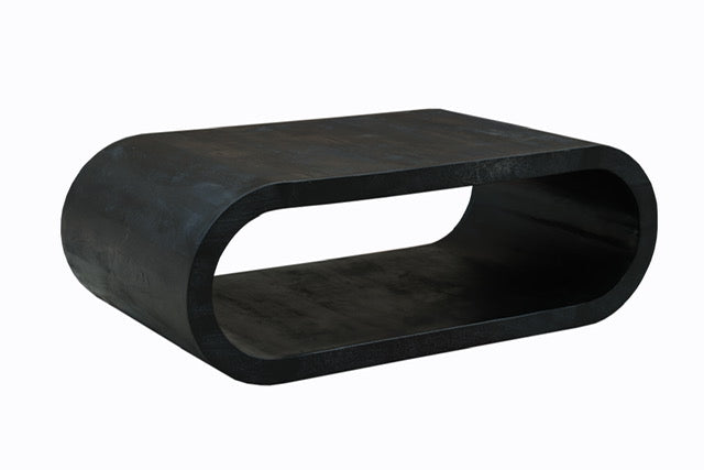 Salontafel Elegance – 110 cm – Zwart – Mangohout