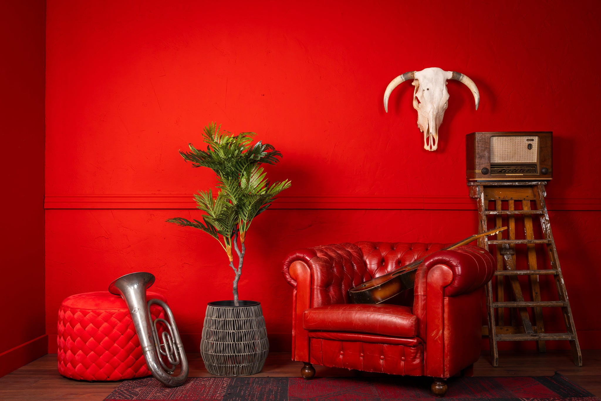 Tropische mini palm kunstplant 120 cm