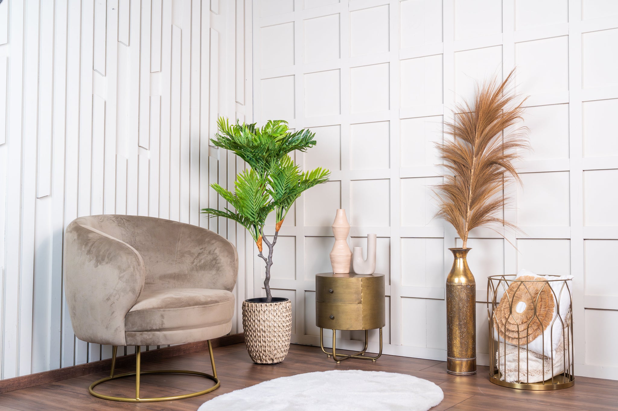 Tropische mini palm kunstplant 120 cm