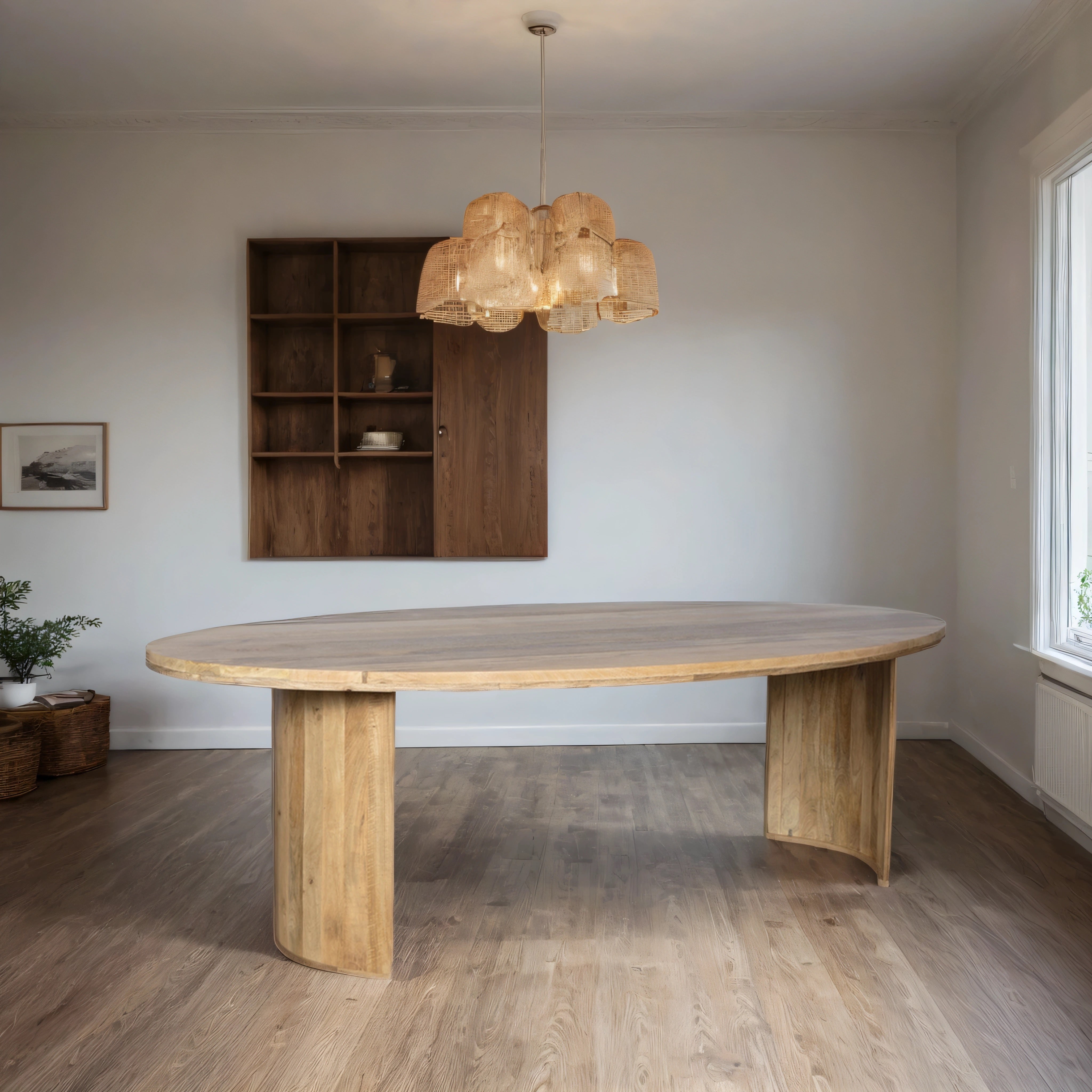 Maan onderstel set van 2 - Natural – Mangohout