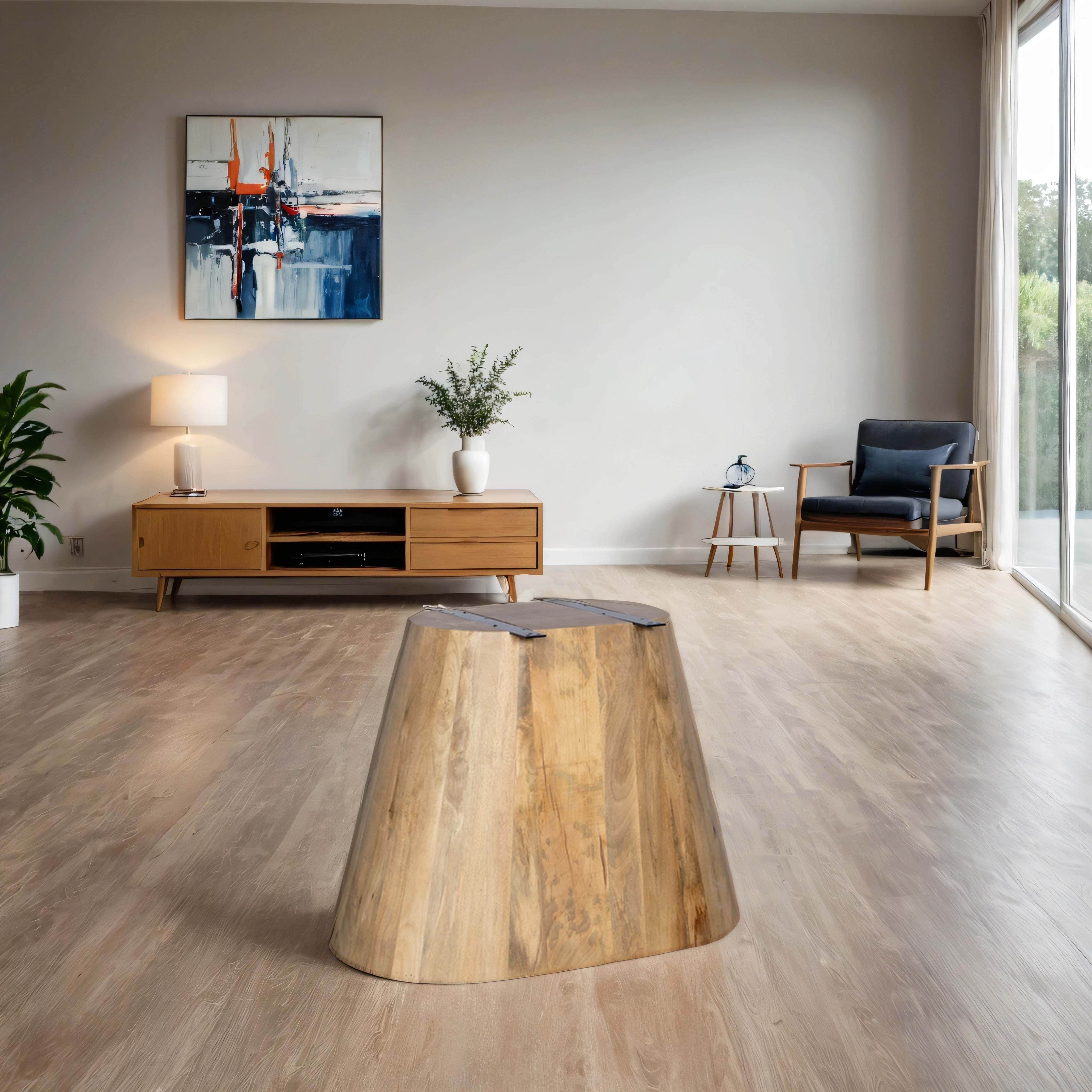 Ovale onderstel - Naturel – Mangohout