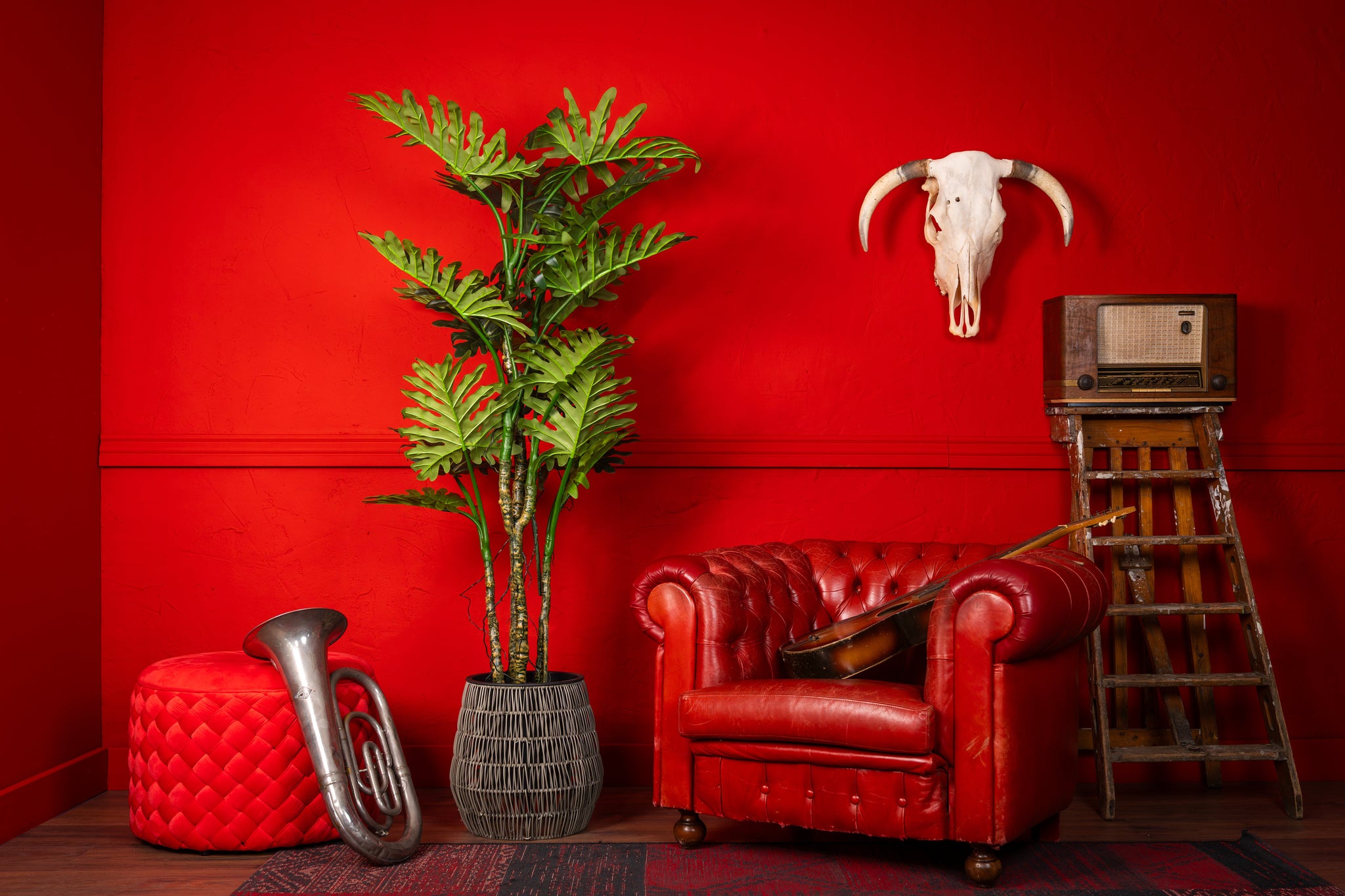 Philondendron kunstplant Deluxe 180cm