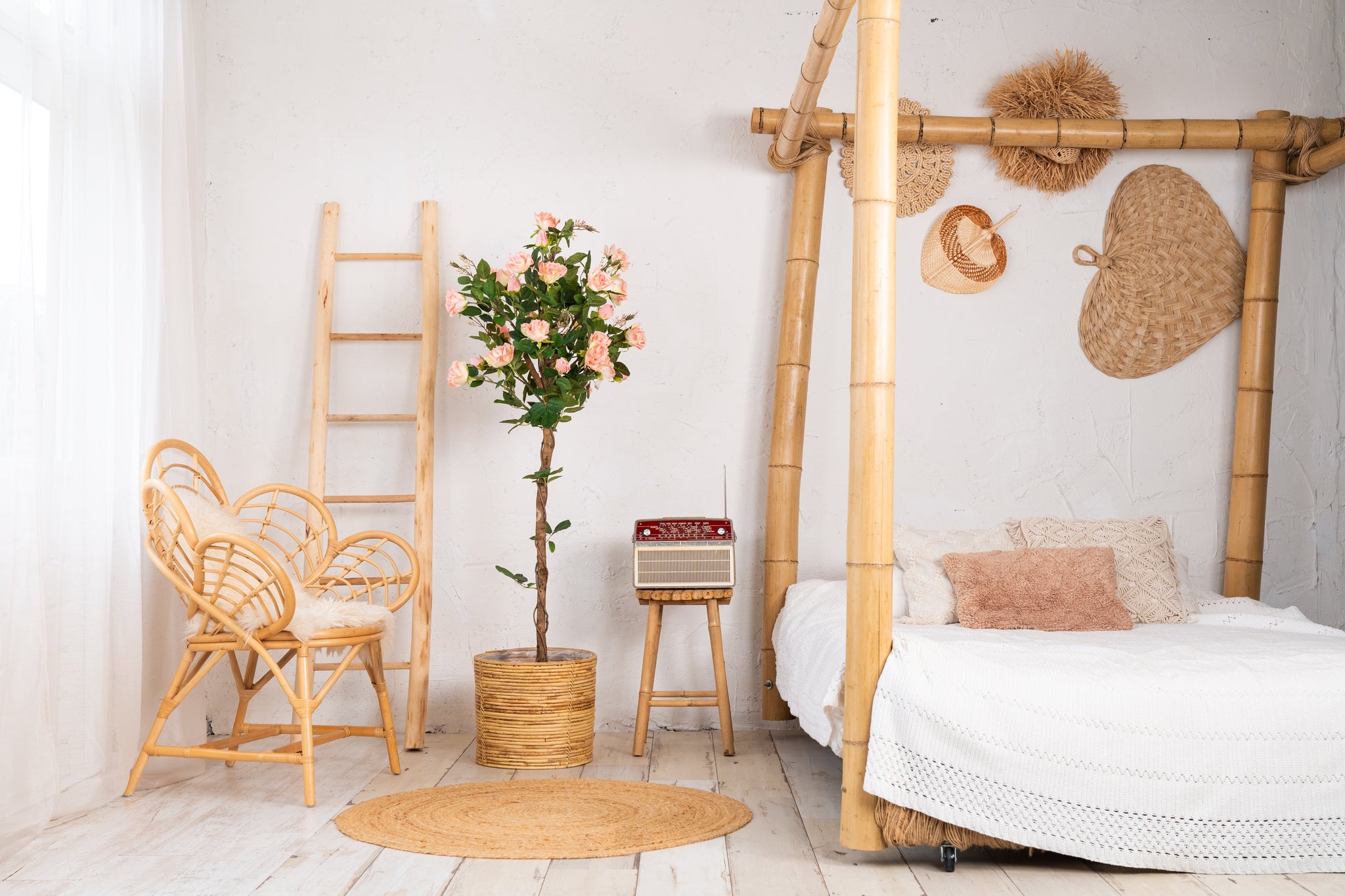 Rozen kunstboom 140 cm