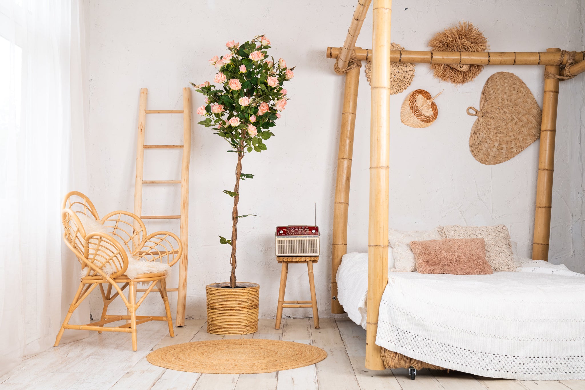 Rozen kunstboom 180 cm