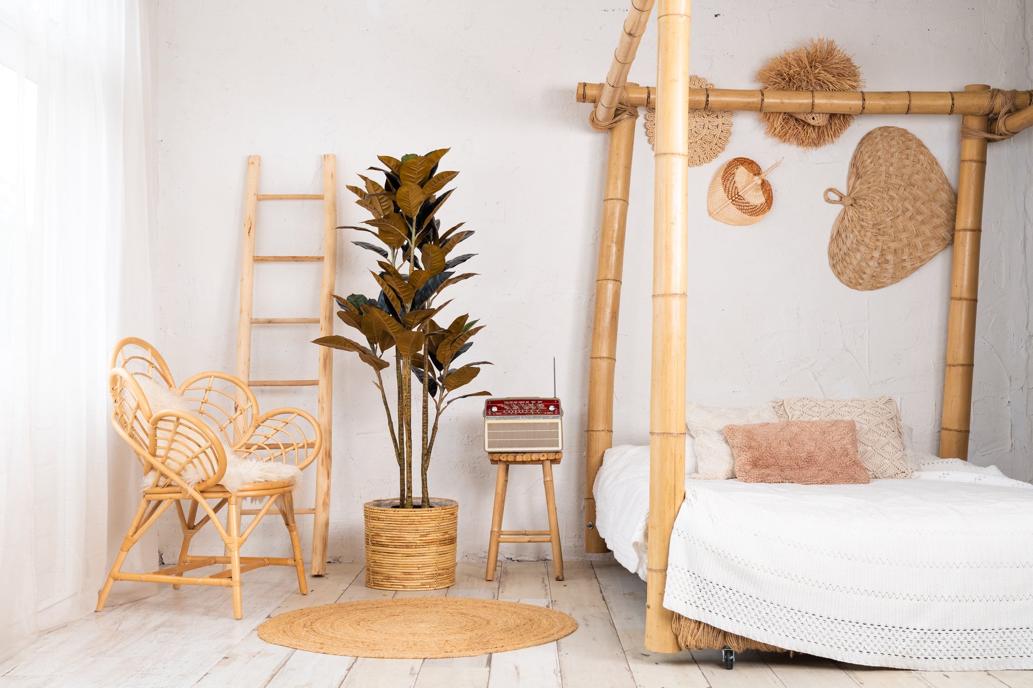 Rubberboom kunstplant 160 cm - Ficus elastica met 3 stammen