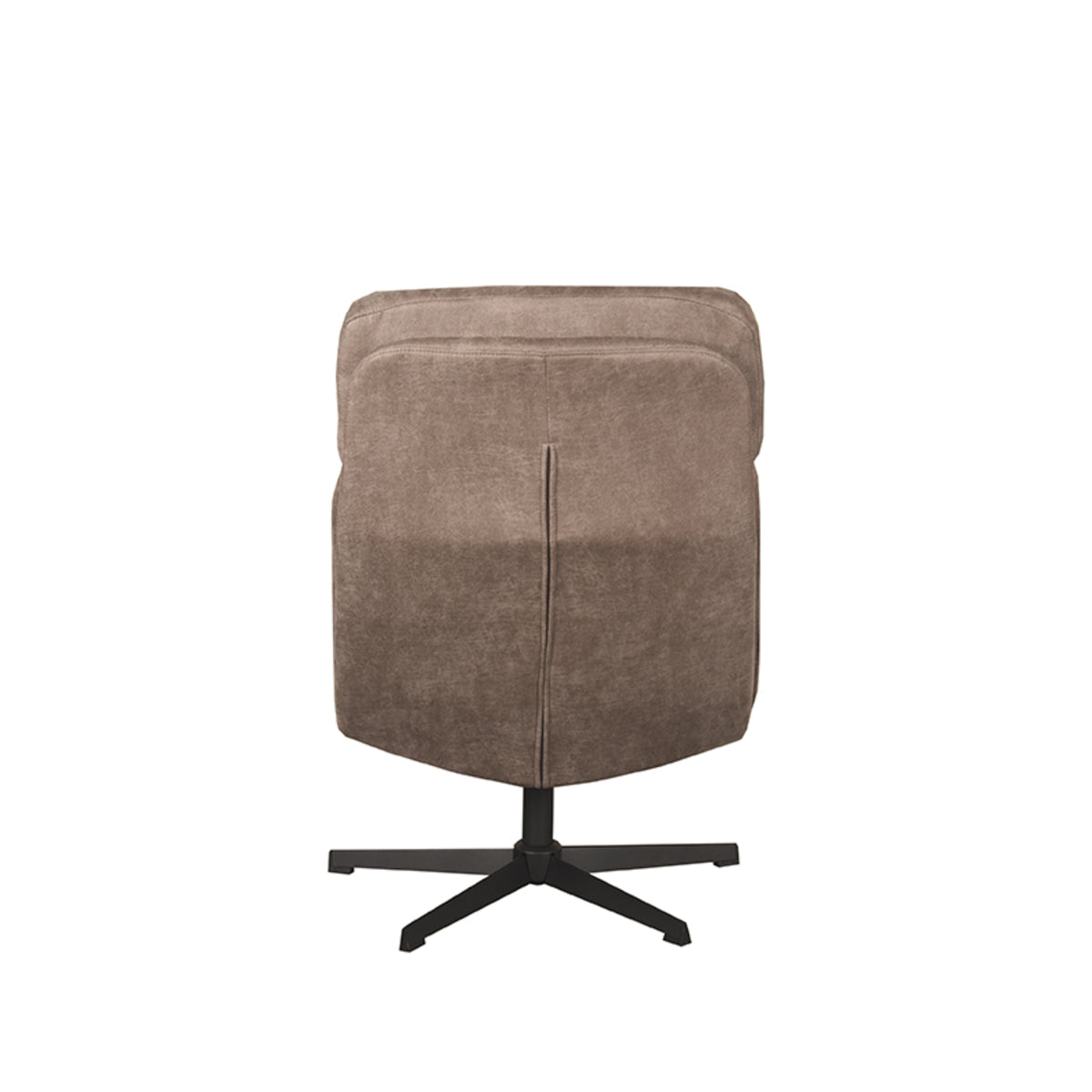 Relaxfauteuil Alvar + Ottomane - Taupe - Micro Suede