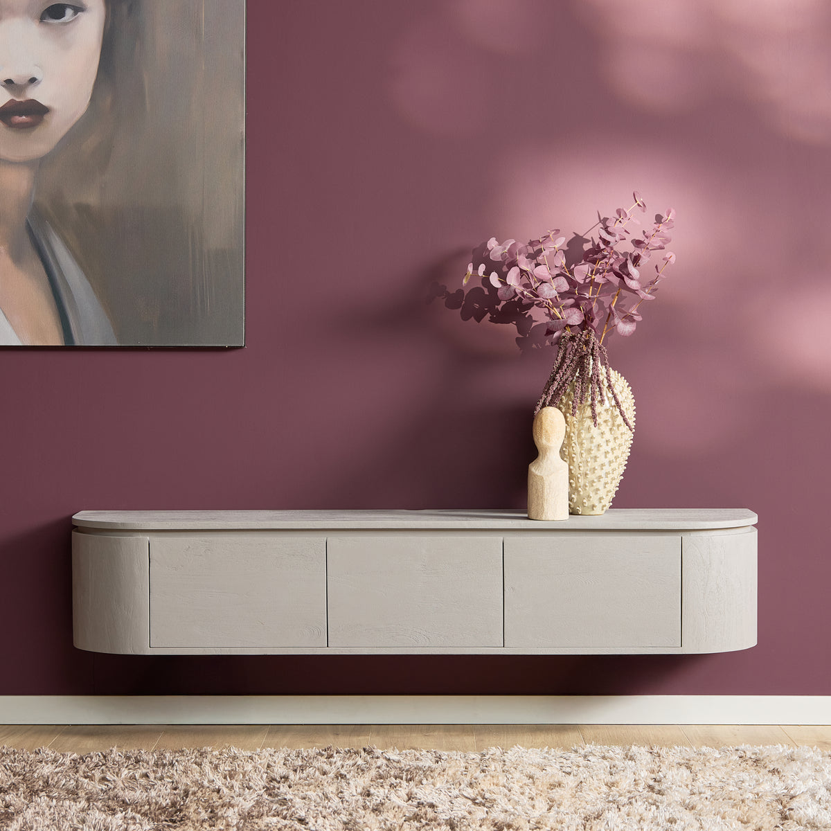 Zwevend tv meubel Ambiance Naturel | 120 cm