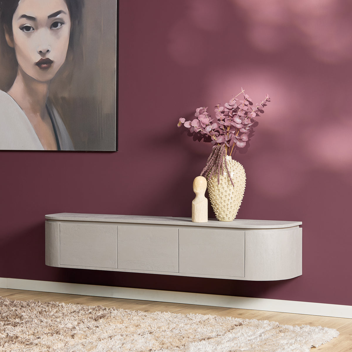 Zwevend tv meubel Ambiance Naturel | 120 cm