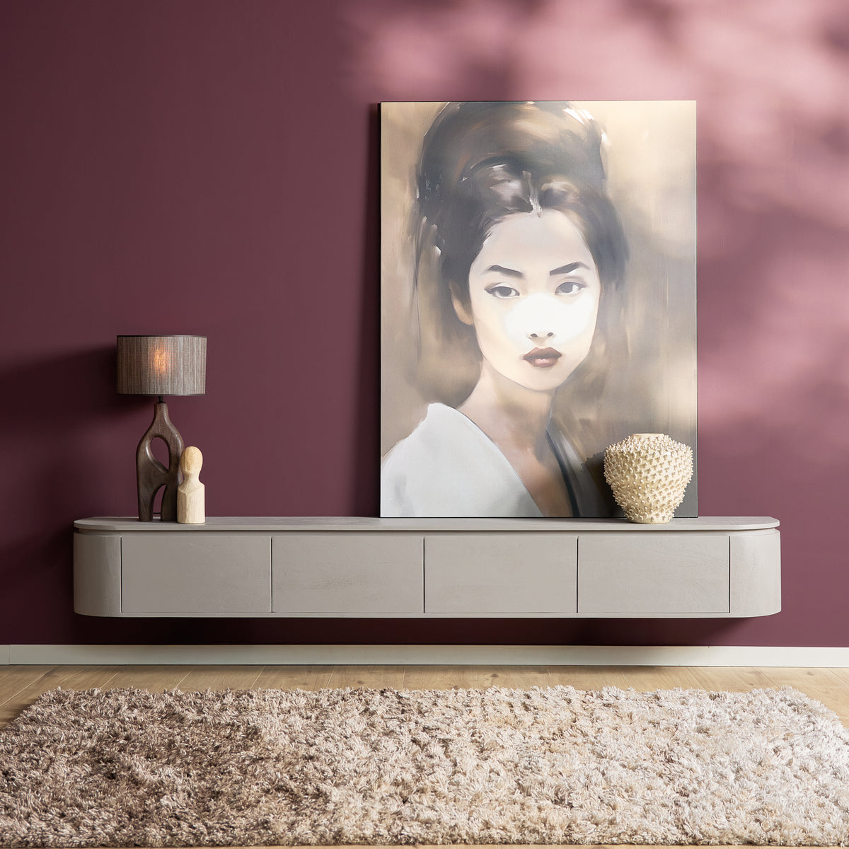 Zwevend tv meubel Ambiance Naturel | 120 cm