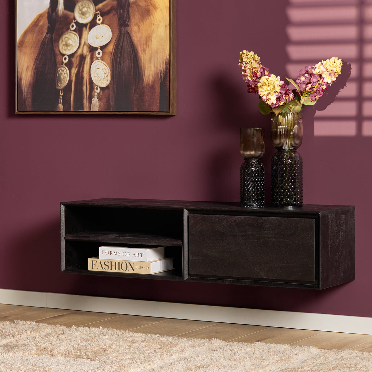 Zwevend tv meubel Ambiance Naturel | 120 cm
