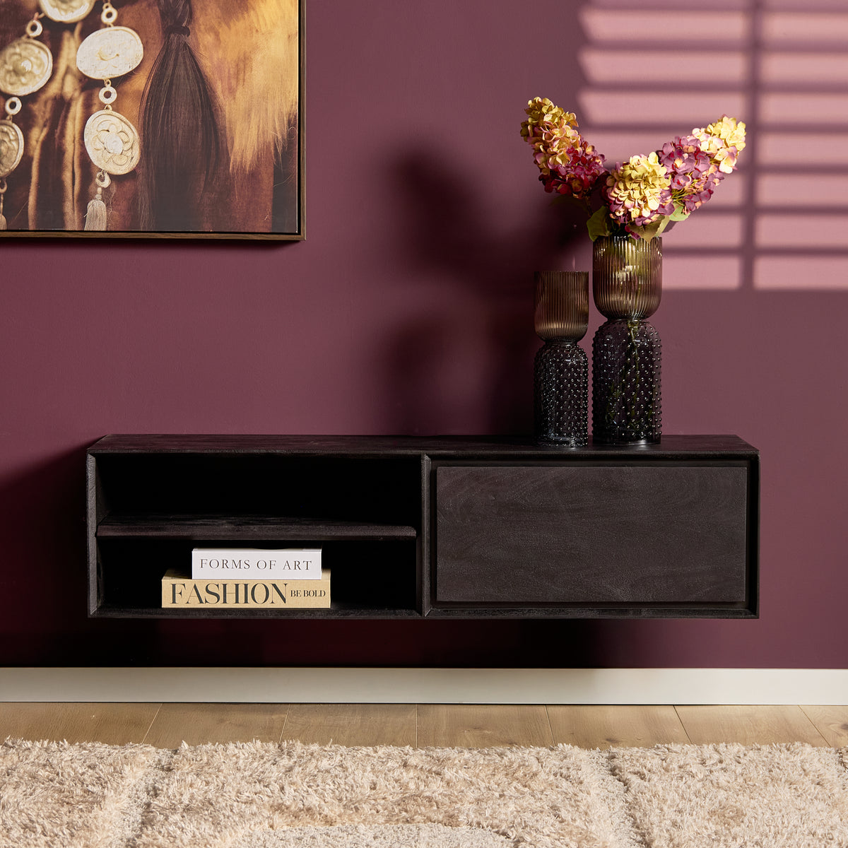 Zwevend tv meubel Ambiance Naturel | 120 cm