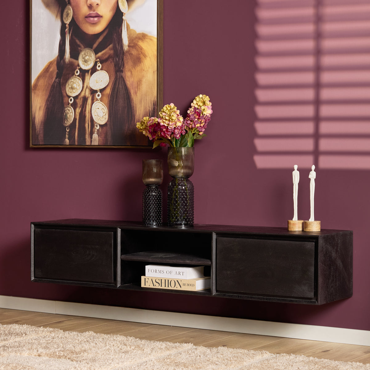Zwevend tv meubel Ambiance Naturel | 120 cm