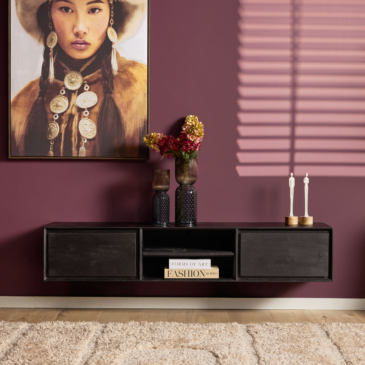 Zwevend tv meubel Ambiance Naturel | 120 cm