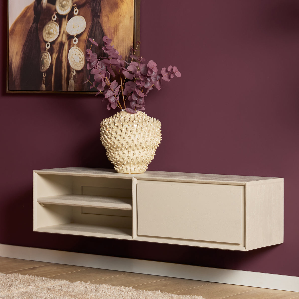 Zwevend tv meubel Ambiance Naturel | 120 cm