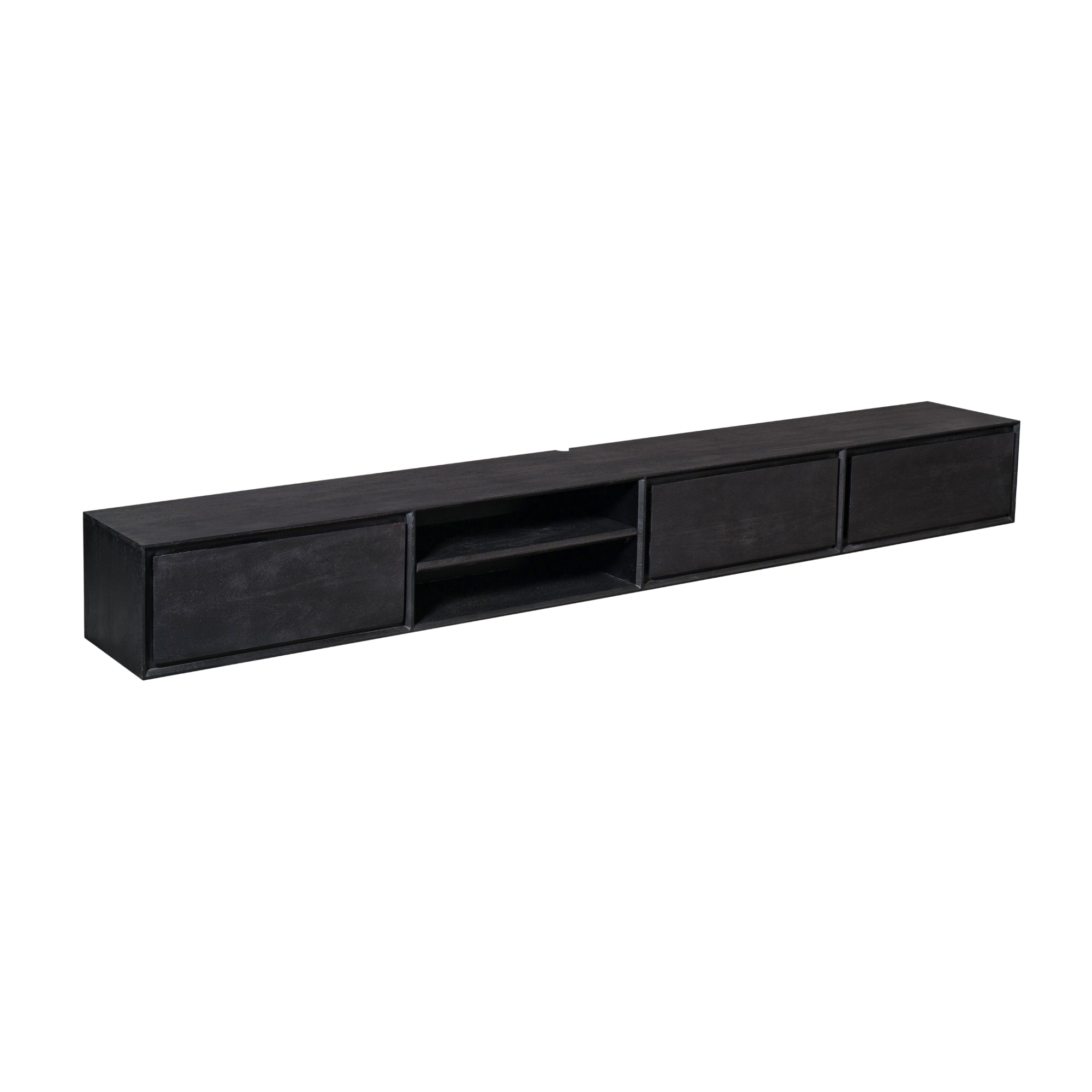 Zwevend tv meubel Ambiance Black | 280 cm
