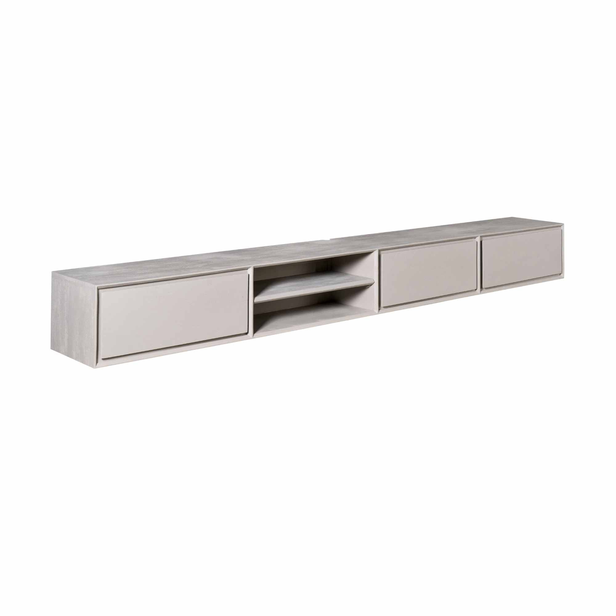 Zwevend tv meubel Ambiance Taupe | 280 cm